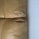 Roche Bobois beige leather sofa bed - Good condition