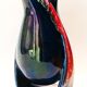Vase Vallauris forme libre moderniste 1950-60 Bleu rouge
