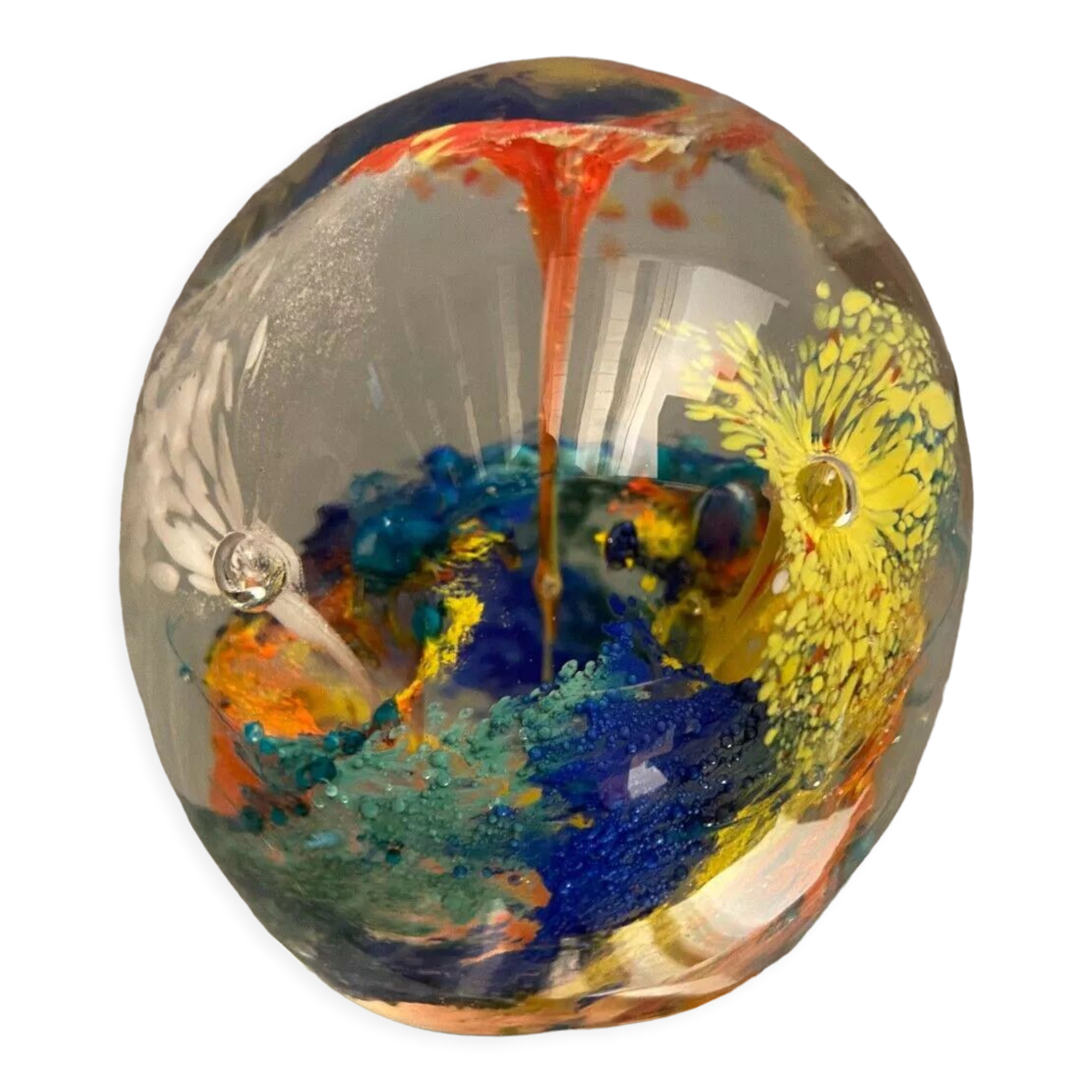 Sulfide ball paperweight