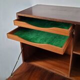 Scandinavian wooden wall-mounted secretary shelf Design Kai Kristiansen