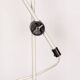 Tilting desk lamp in white metal 1960.