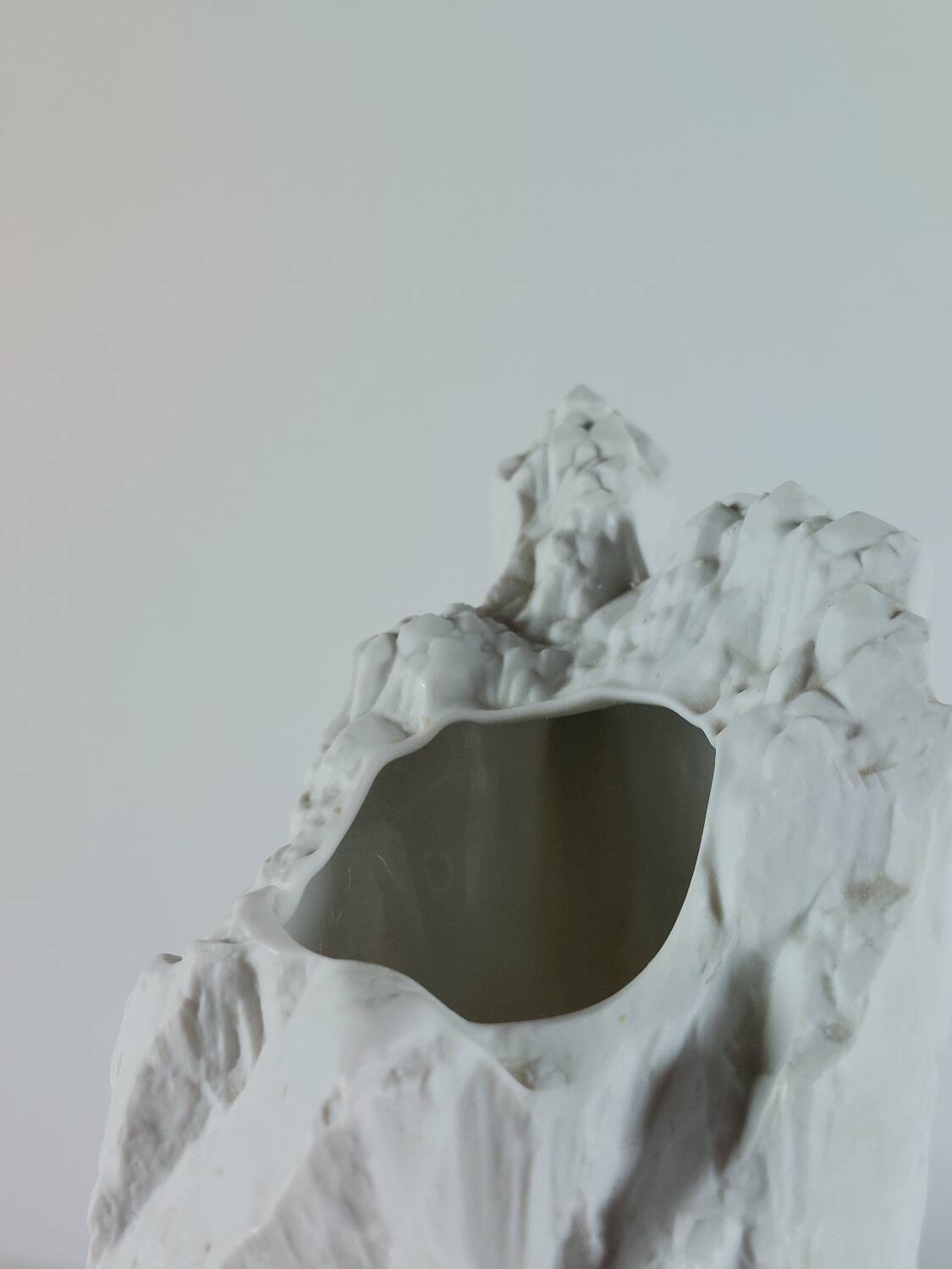 Biscuit porcelain vase, mid-20th century