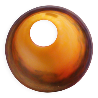 Orange glass paste tulip