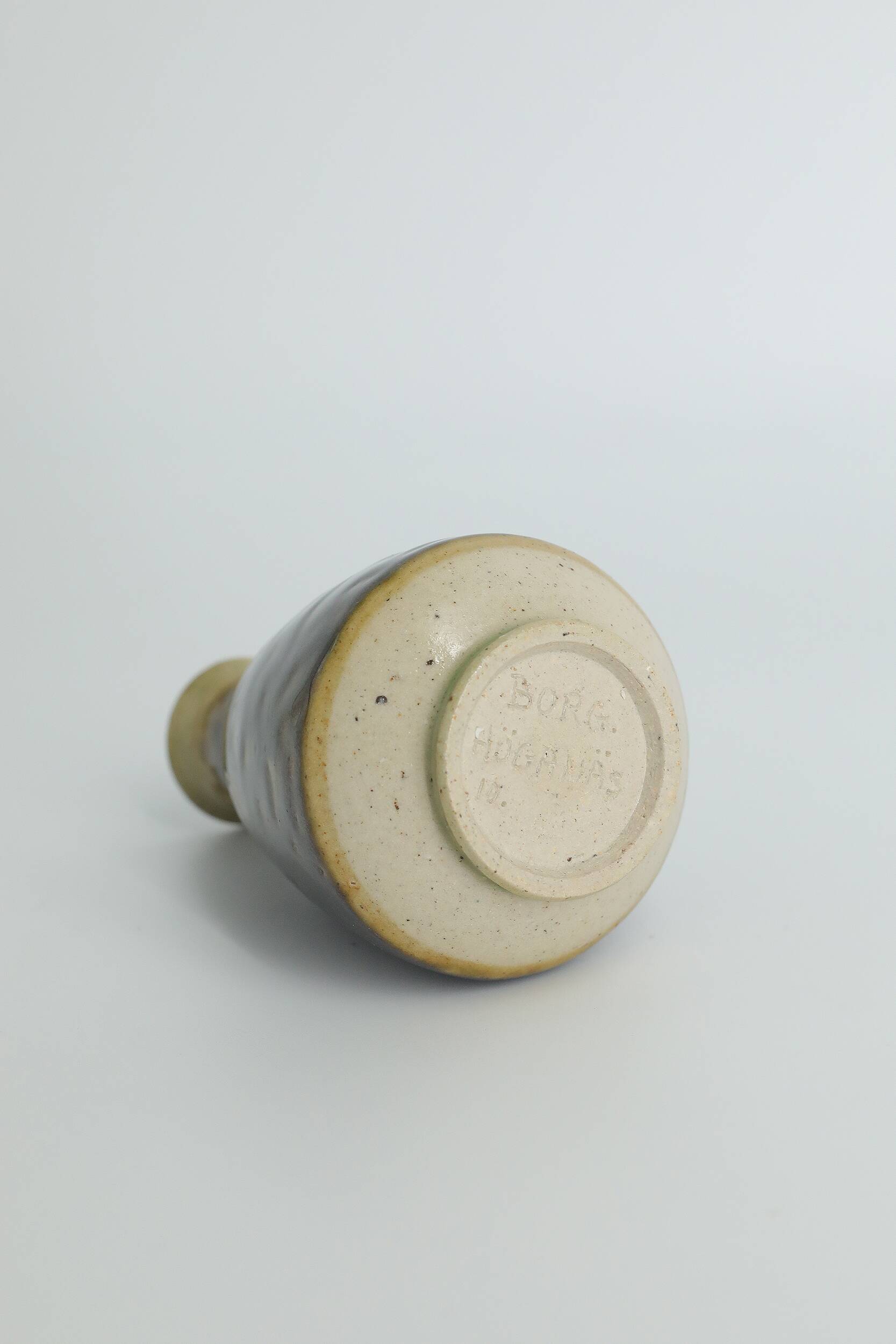 Vase de collection scandinave en grès n° 10 par Gunnar b-Borg pour Höganäs