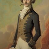 Old portrait - “Les moustachu-es” series