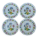 Ensemble de 4 assiettes plates Moulins des Loups