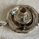 Silver-plated hand candlestick in the Louis XV style