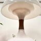 Lampe à poser blanche champignon vintage
