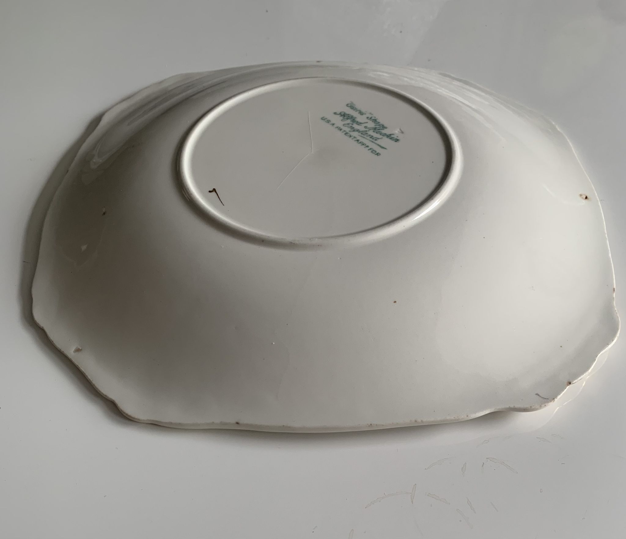 Alfred Meakin Plate , Osiris shape , Alfred Meakin