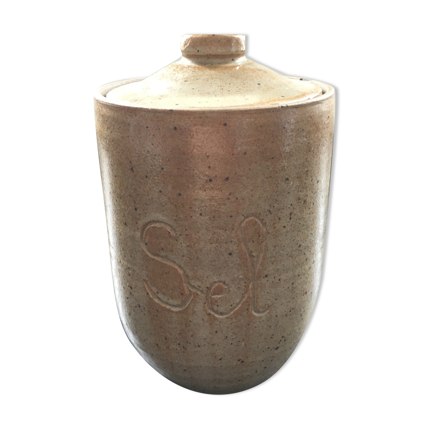 Sandstone salt pot