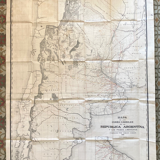 Carte Argentine XIXe