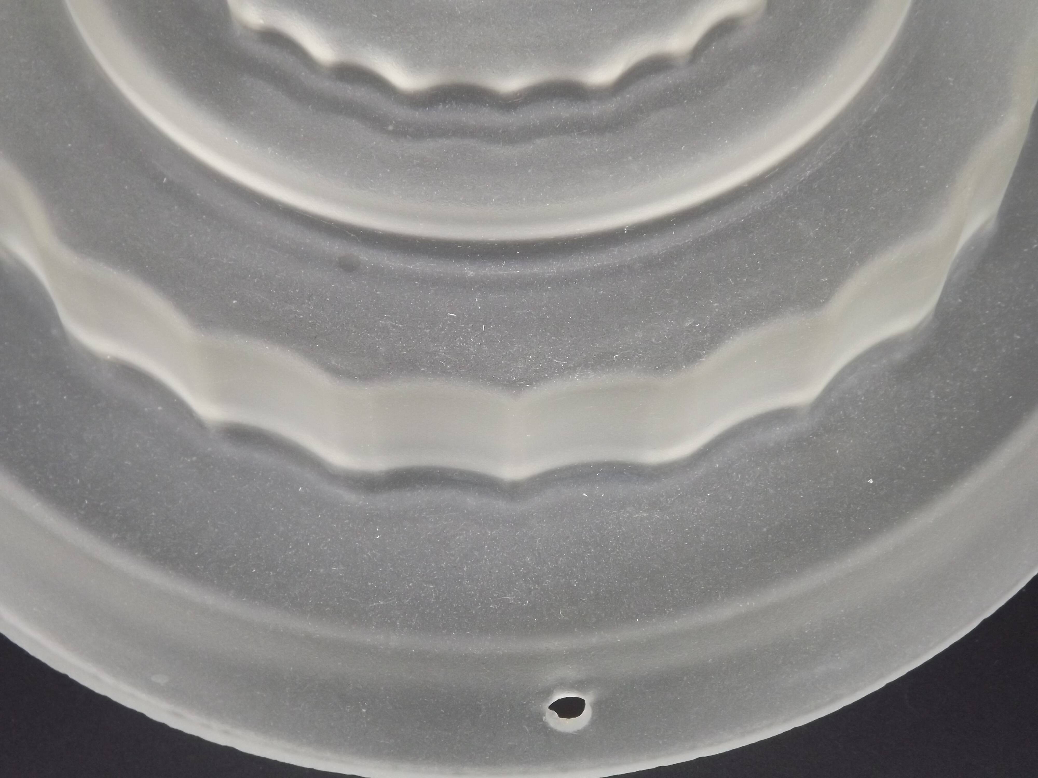 French Vintage Art Deco Skyscraper Style Opaque Glass Pendant Lamp Shade 52