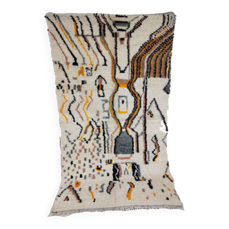 Handmade moroccan berber rug 252 x 138 cm