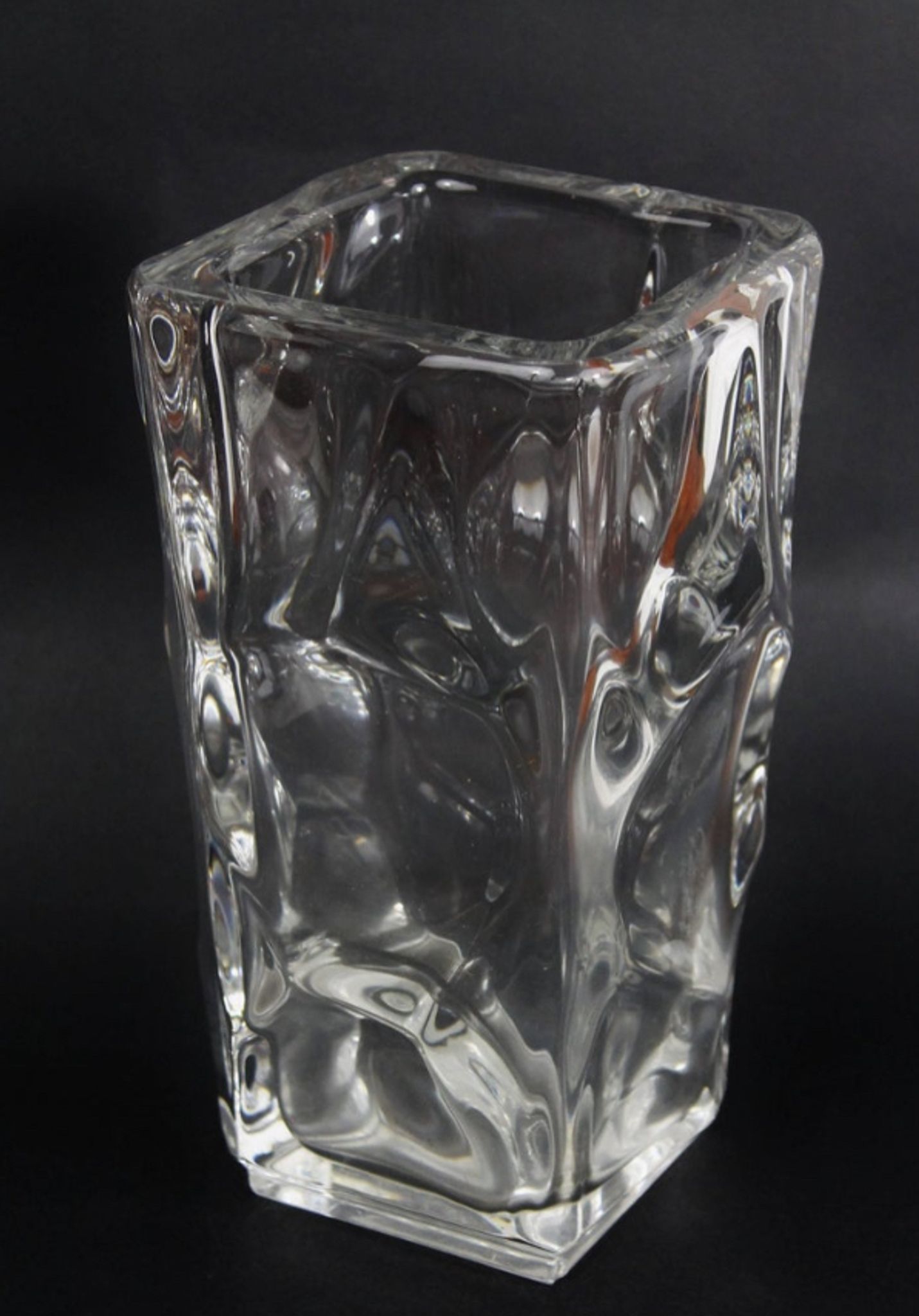 Vase en Cristal Vintage, 1950