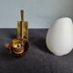 Wall lamp in brass and vintage opaline