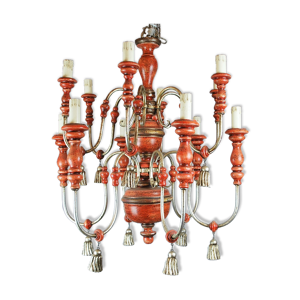 lustre italien en bois