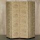 Large screen by George Smith in hardwood and floral fabric.