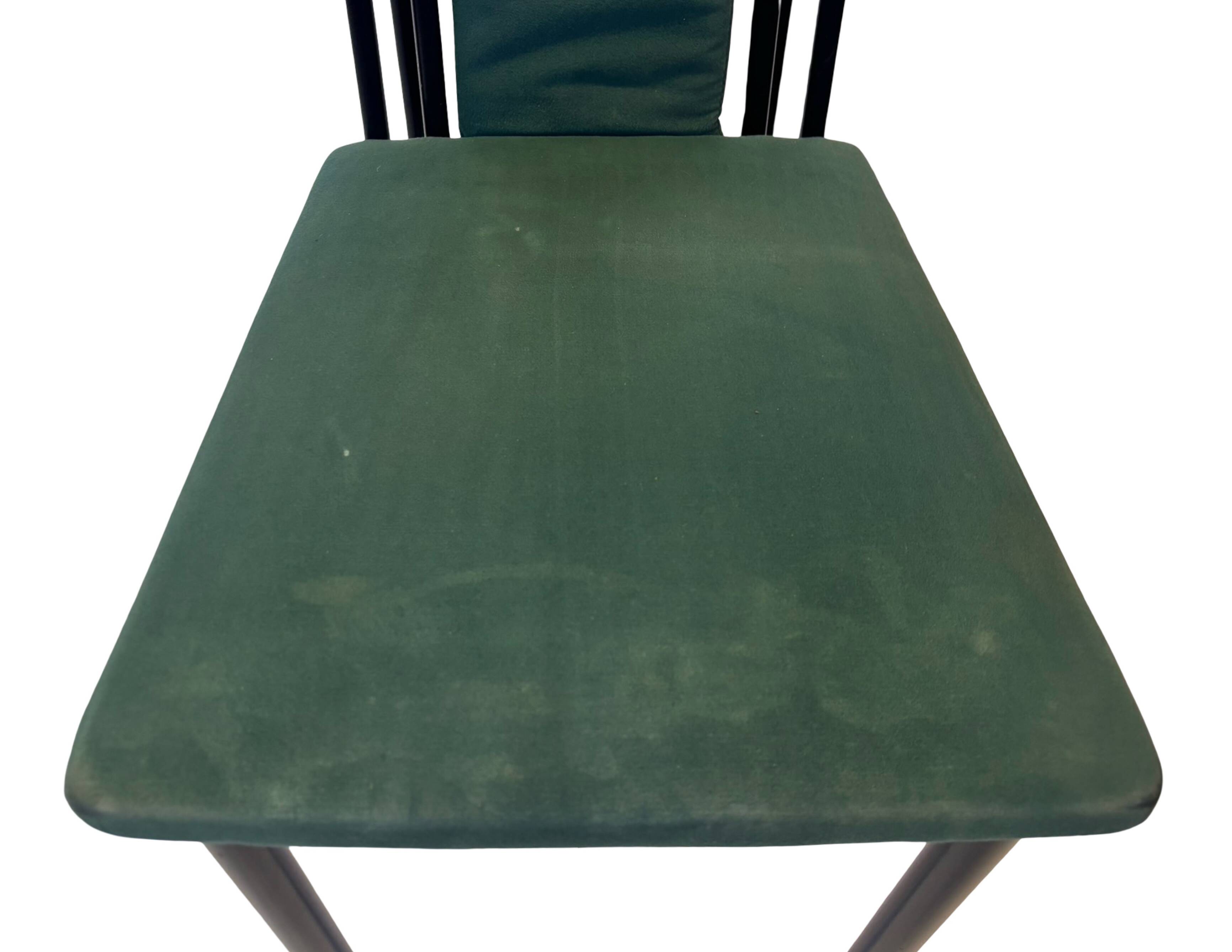 Vintage dining chairs modern design 80's set of four