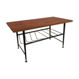 Coffee table steel and brass 1950