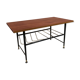 Coffee table steel and brass 1950