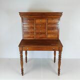 Stunning antique one of a kind notary desk with working safe bell