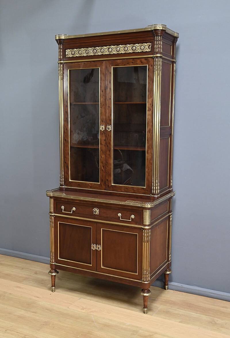 Mahogany Library Scriban, Louis XVI style – Mid-19th century