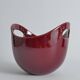 Scandinavian Modern Merlot Red Stoneware Bowl by SYCO, Sweden, 1950s