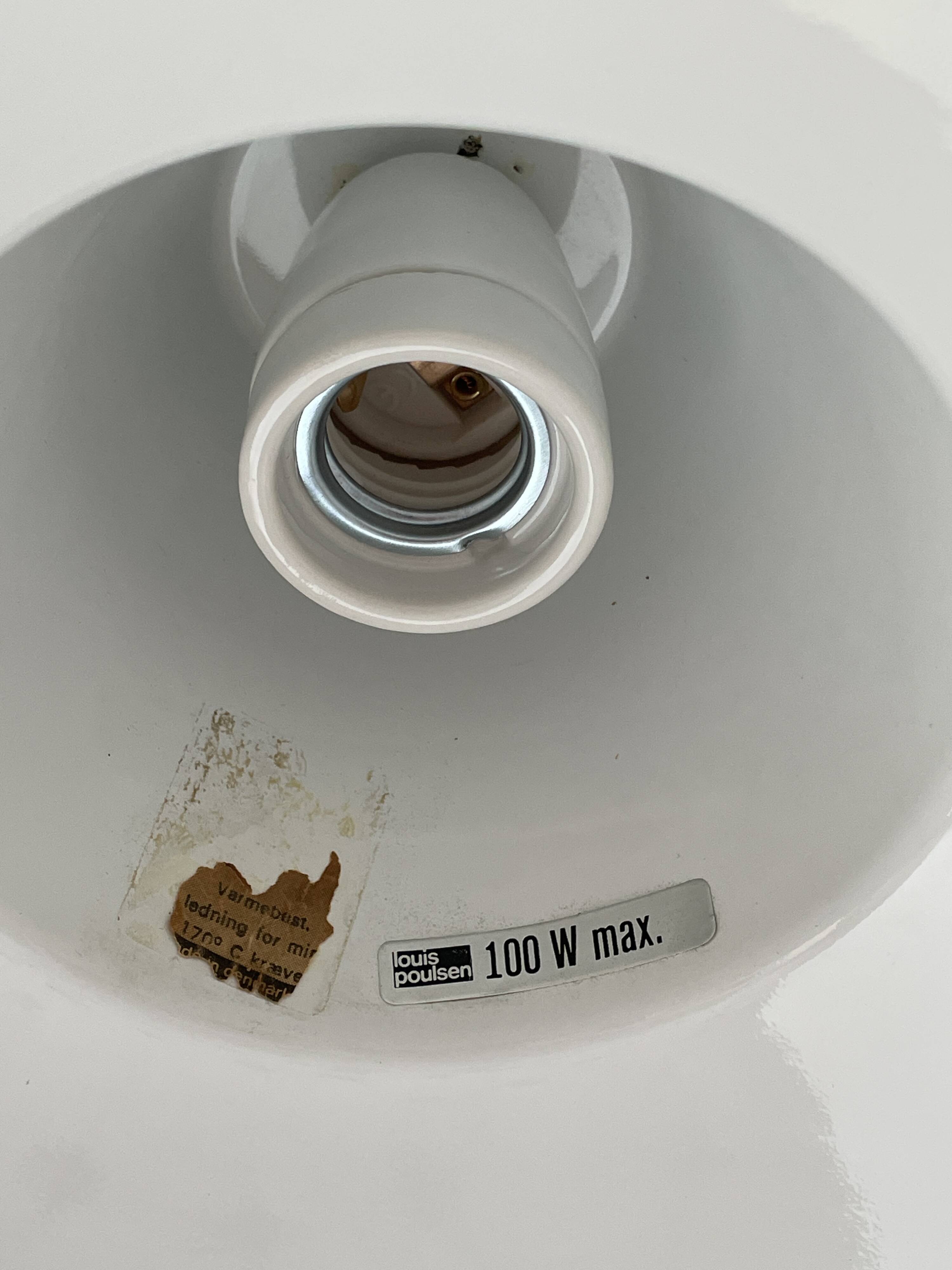 Industrial pendant light by Axel Wedel Madsen for Louis Poulsen, 1960s