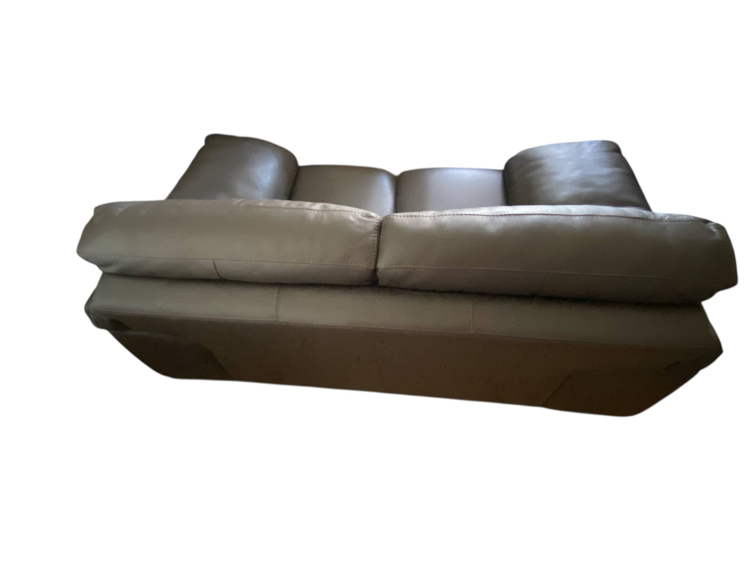 Canapé OFF SHORE Roche Bobois cuir Marron