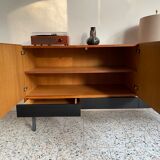 Asymmetrical vintage teak row