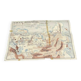 Old school geographical map, Rossignol edition