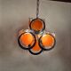 Vintage orange and chrome suspension