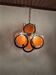 Vintage orange and chrome suspension