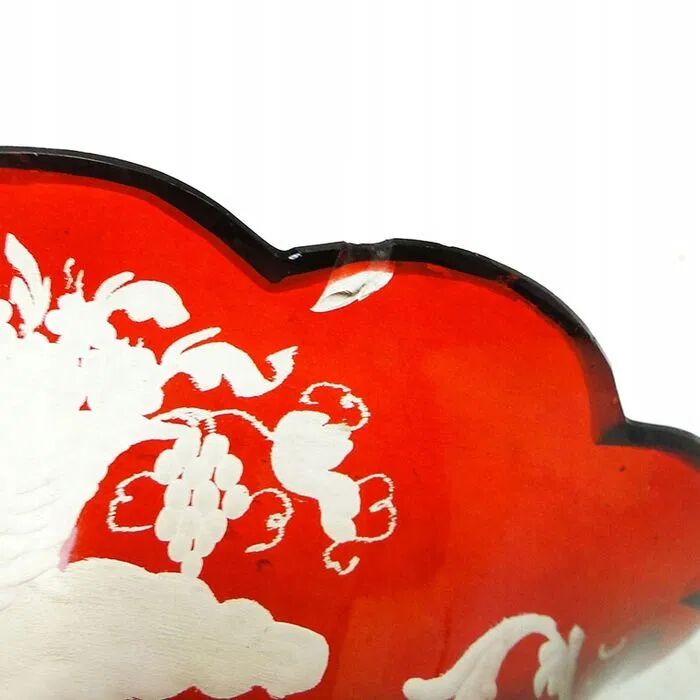 J1A Biedermeier Style Plate Bohemia