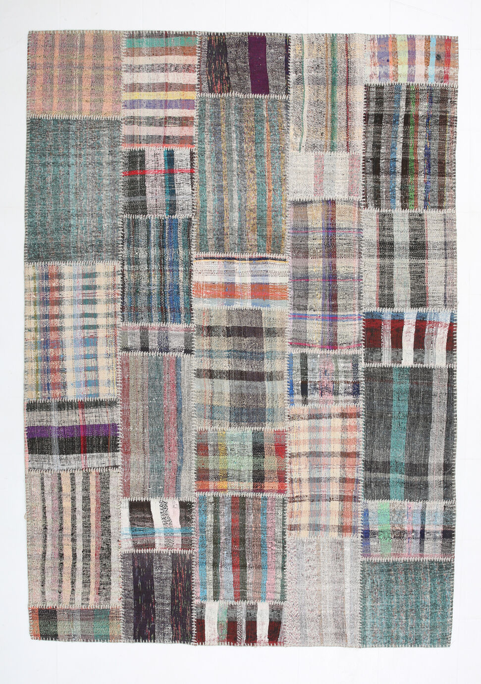 Flatweave ethnic kilim rug 212x302