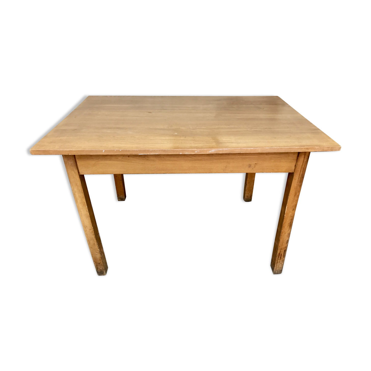 Table bistrot vintage annee 1950 en hetre