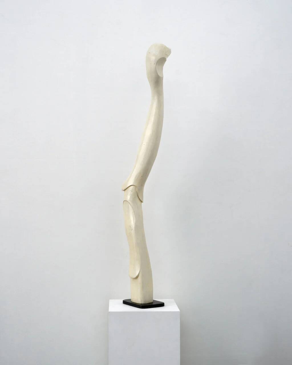 Abstract sculpture, painted wood and steel, American school, c.1960