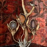 Bronze and agate sculpture