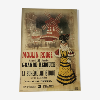 Moulin Rouge advertising poster "Great Red"