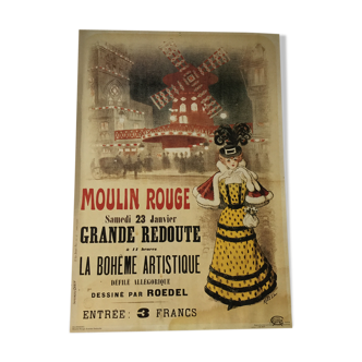 Moulin Rouge advertising poster "Great Red"