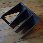 Plastic vinyl record holder, Standy Esselte, vintage 1980s