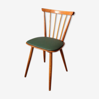 Chair with wood-khaki bars