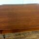 Bureau scandinave en teck avec piétement eiffel métal noir  1950 1960