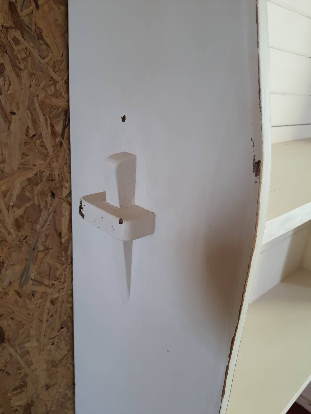 White patinated oak shelf