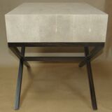 Bedside table in galuchat