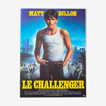 Affiche cinéma originale "Le Challenger" Matt Dillon 40x60cm 1981