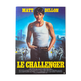 Affiche cinéma originale "Le Challenger" Matt Dillon 40x60cm 1981