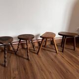 Set of 4 mismatched stools