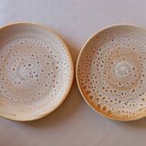 2 assiettes plates "Fauve" Niderviller
