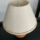 Vintage lamp from the 70s in ceramic and wicker